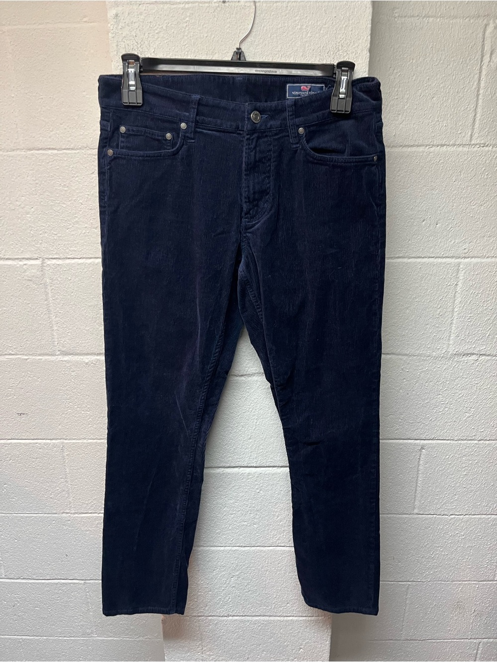 Vineyard Vines Navy Corduroy Straight-Leg Pants